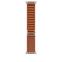 Apple Watch 49mm Terra Cotta Alpine Loop - Medium - Natural Titanium Finish