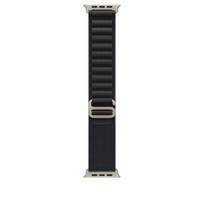 Apple Watch 49mm Black Alpine Loop - Large - Natural Titanium Finish