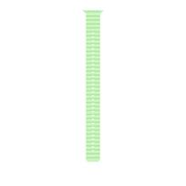 Apple Watch 49mm Neon Green Ocean Band Extension - Natural Titanium Finish