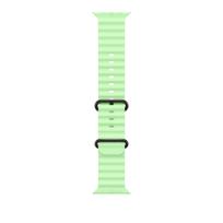 Apple Watch 49mm Neon Green Ocean Band - Black Titanium Finish