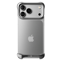 Arc Pulse Aluminum Case for iPhone 17 Pro - Polished Silver