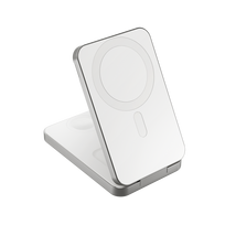 Epico UltraBase EF50 Qi1 MagSafe Compatible Foldable 4-in-1 Powerbank (8 000 mAh) + Wireless Charging Stand - White
