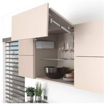 BLUM Aventos HF TOP pakėlimo mechanizmas su švelnaus uždarymo funkcija pilkas F25, 2700-13500