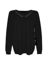 Megztinis moterims Kinga, juodas, XL
