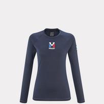 Millet Trilogy Wool TS LS saphir W marškinėliai - Mėlyna 3515720252327