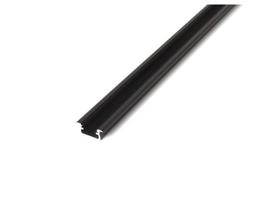 Aliuminio profilis B LED juostelėms - juodas - 2 m