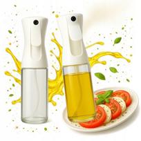 2x Purkštuvas Aliejui/alyvai 200ml - Stiklinis su Dozatorium