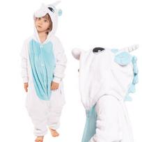 Vaikiška Pižama Kigurumi Kombinezonas Vienaragis Mėlynas 125-135 Cm, 125-135 cm