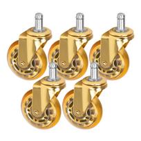 Ratukų rinkinys meistro kėdutei Roll Speed Gold, 5 vnt.