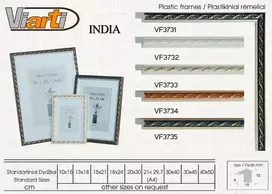 Rėmelis 10x15 plast VF3733 INDIA raudonas | 15 mm
