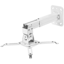 ONKRON Projector Mount Ceiling Adjustable Bracket up to 22 lbs Projectors, White