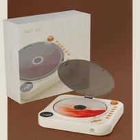 Portable HIFI CD Player Two-way Bluetooth 5.0 Rechargeable Lossless CD Music Walkman USB Lossless Reading Large Screen Display