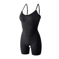 Tummy-control bodysuit with buttock-lifting and waist-cinching seamless straps Briefs with crotch opening and body-shaping design S juoda