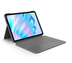 Logitech Combo Touch - Tastatur und Foliohülle - mit Trackpad - hintergrundbeleuchtet - Apple Smart connector - QWERTY - Italienisch - Oxford Gray - für Apple 11-inch iPad Air (M2, M3) (920-012633)