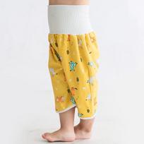 Figo Baby Waterproof Washable Cotton Diaper & Training Pants - Leak-Proof Belly Protector High Waist M geltonas šuo spalva