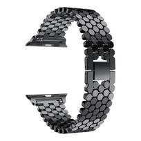 Stainless steel strap for Apple watch band 45mm 44mm 40mm 49mm 41mm Fish-scale Metal Link bracelet iWatch Series 9 8 se ultra 2 38mm 40mm 41mm juoda