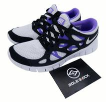 Nike Free Run 2.0 Juoda Violetinė Vyriška 537732-103 EU 42 juoda/balta