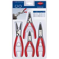 4 dalių preciziškų replių rinkinys fiksavimo žiedams KNIPEX 002003V02