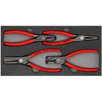 4 dalių replių rinkinys fiksavimo žiedams KNIPEX 002001V09