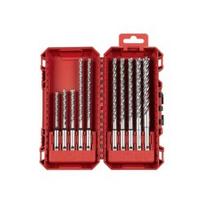 10 dalių grąžtų rinkinys MILWAUKEE SDS+ MX4