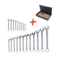 Kombinuotų veržliarakčių rinkinys KS TOOLS 6-32mm, 21vnt. su priedu
