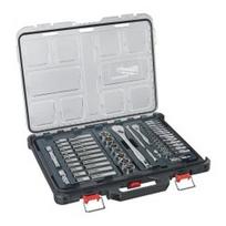 1/2" ir 1/4" terkšlių ir galvučių rinkinys MILWAUKEE Packout, 63vnt.