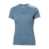 Moteriški marškinėliai HELLY HANSEN W Classic Logo T-shirt, mėlyni XS