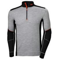Apatiniai marškinėliai HELLY HANSEN Lifa Merino Half Zip, pilki/juodi 2XL