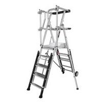 Kopėčios su apsaugine tvorele ALTREX RolGuard 502187, 5/7 pakopų