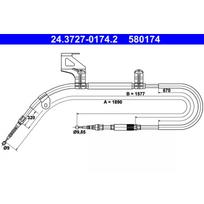 Rankinio stabdžio trosas ATE 24.3727-0174.2