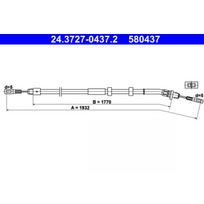Rankinio stabdžio trosas ATE 24.3727-0437.2