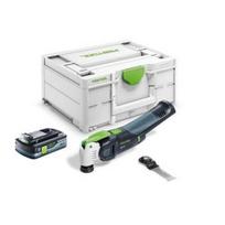 Akumuliatorinis daugiafunkcinis pjovimo įrankis FESTOOL OSC 18 E-Basic-Promo 4,0 Ah