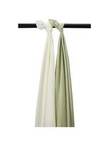 Marlinių (muslino) vystyklų komplektas, 2 vnt. 120x120, Meyco Baby (Uni naturel/soft olive)