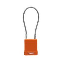 Spyna su kabeliu ABUS 76/40CAB20 20cm, oranžinė