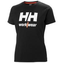 Moteriški marškinėliai HELLY HANSEN Logo T-Shirt, juodi L