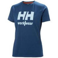 Moteriški marškinėliai HELLY HANSEN Logo T-Shirt, mėlyni XS