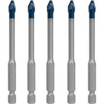 5 dalių grąžtų rinkinys stogo čerpėms BOSCH Expert Hex-9 HardCeramic
