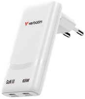 Verbatim Loader Fold n Go GaN 65W USB-C White