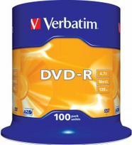 Verbatim DVD-R AZO Recordable Discs, 4.7GB, 16x, 100-Pack Spindle