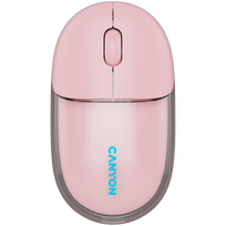 CANYON mouse OnClick 24 BT/Wireless Transparent/Pink