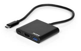 PORT DESIGNS PORT Connect MINI TYPE C DOCKING Station with HDMI + USB3 + USB-C PD