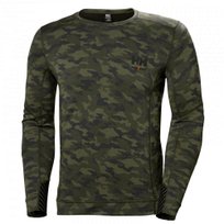 Apatiniai marškinėliai HELLY HANSEN Lifa Merino Crewneck, kamufliažiniai L