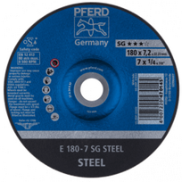 Plieno šlifavimo diskas PFERD E180-7 SG STEEL