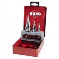 Pakopinių grąžtų rinkinys RUKO HSS 4-12, 4-20, 4-30mm