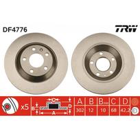 Stabdžių diskas TRW DF4776