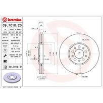 Stabdžių diskas BREMBO 09.7010.21