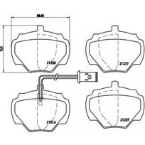 Diskinių stabdžių kaladėlių komplektas BREMBO P 44 003
