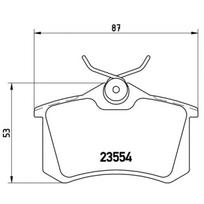 Diskinių stabdžių kaladėlių komplektas BREMBO P 68 024