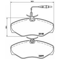 Diskinių stabdžių kaladėlių komplektas BREMBO P 68 026