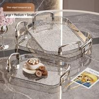 PET plastikinis lengvo prabangos padavimo padėklų rinkinys